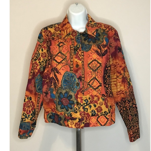 COLD WATER CREEK BUTTON UP LONG SLEEVE JACKET - Picture 2 of 6